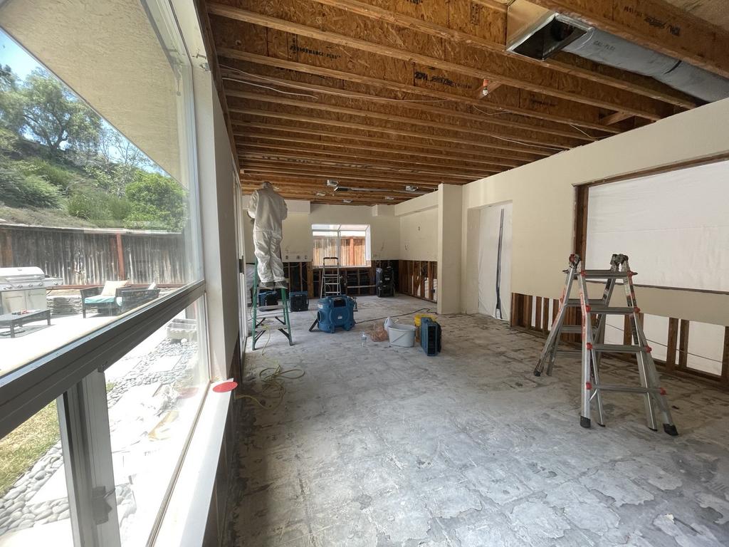 Water mitigation dryout post demo