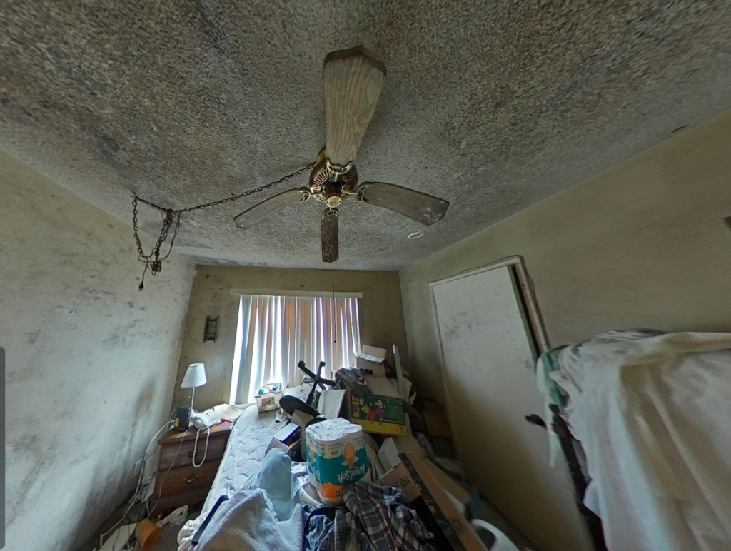 San Marcos Mold in Master Bedroom before mitigation services