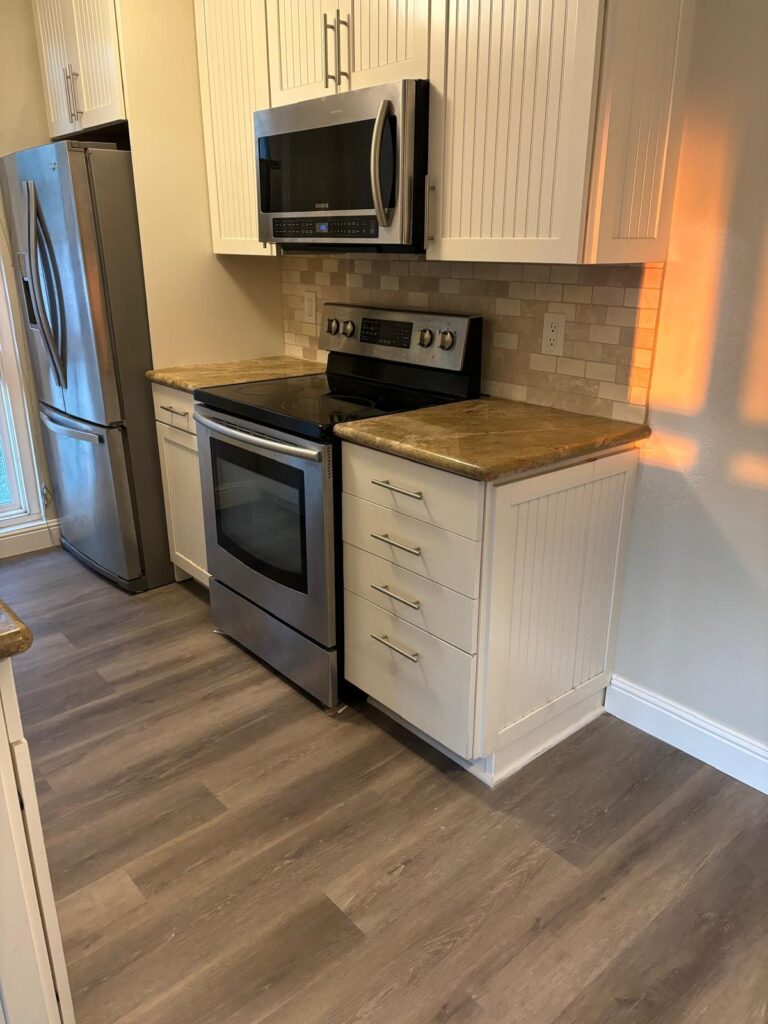 Kitchen rebuilt after flood