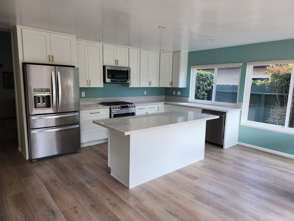 Kitchen remodel built from 3D model design